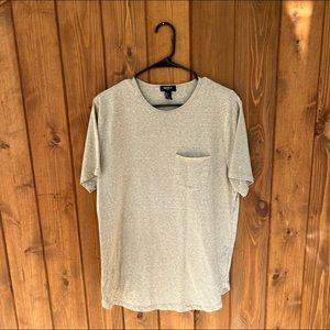 Forever 21 Beige Scoop Neck T-shirt (L)